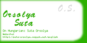 orsolya suta business card